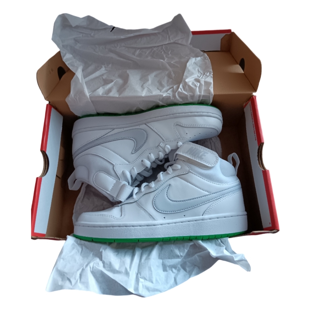 Nike Court Borough Mid 2 Big Kids Sneakers White/ Football Grey Various Sizes - Picture 9 of 11